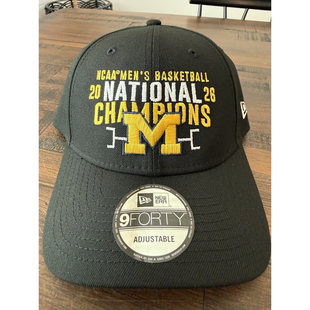 Michigan Wolverines 2026 National Champions New Era Hat Strapback NCAA 9Forty